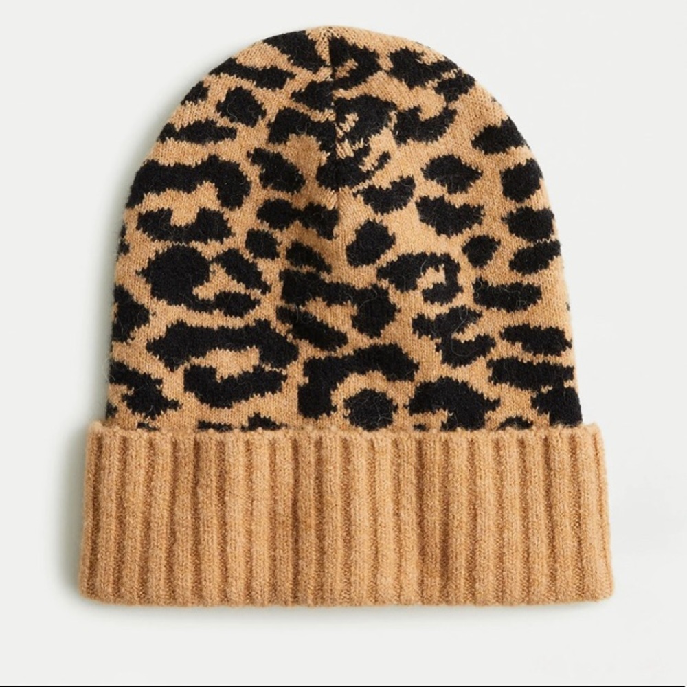 J.‎ Crew NWT Women's Leopard Print Beanie